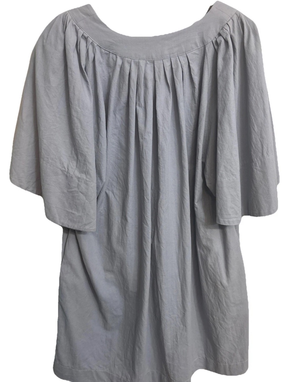 Tuckernuck Pomander Place Finley Flutter Sleeve Dress Slate Blue Size Large - Picture 3 of 6